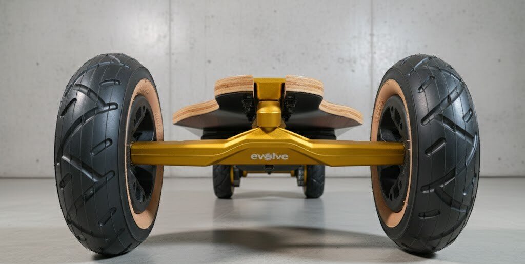Diablo Bamboo Gold Edition - Limiteret elektrisk skateboard Evolve Labs